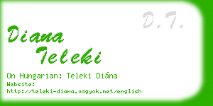 diana teleki business card